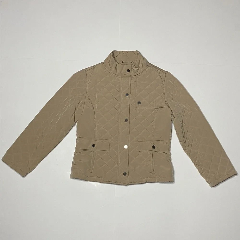 Women’s Calvin Klein Quilted Tan Utility Jacket